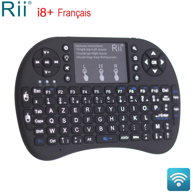 Мини Клавиатура Rii i8 + беспроводная с тачпадом 2 4 ГГц|Клавиатуры| |