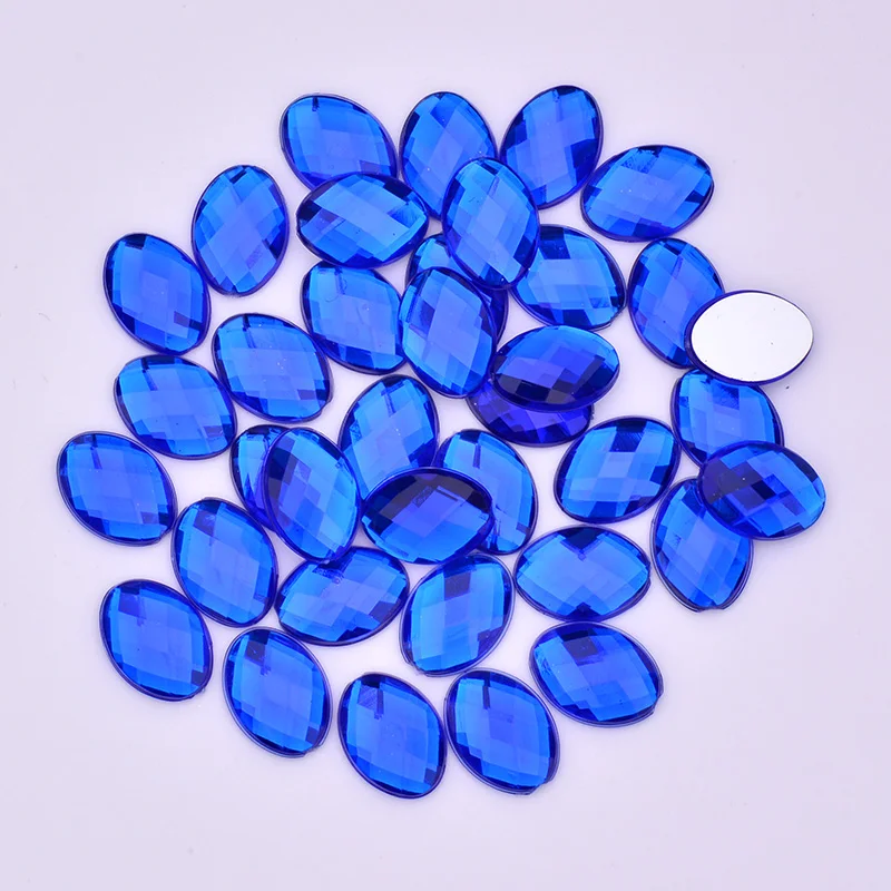 JUNAO-100pcs-18-25mm-Mix-Color-Big-Oval-Rhinestones-Flatback-Acrylic-Gems-Clear-AB-Crystals-Stones (3)