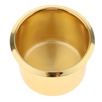 

2PCS UNIVERSAL RV BOAT CUP DRINK HOLDER - Stainless Steel Cup Bottle Rack for Boats RV & Campers - Gold, 68x55mm