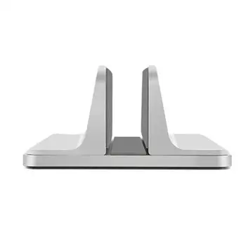 

Vertical Laptop Stand, Adjustable Laptop Holder Desktop Compatible with All MacBook/Surface/Lenovo/Dell/Gaming Laptops (Silver)