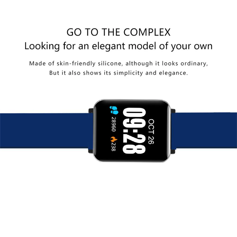 BINSSAW Smart Watch Sports Watches Men Women  Fitness Bracelet Listen Rate Monitor Blood Pressure Smartwatch Relogio IP67 + BOX