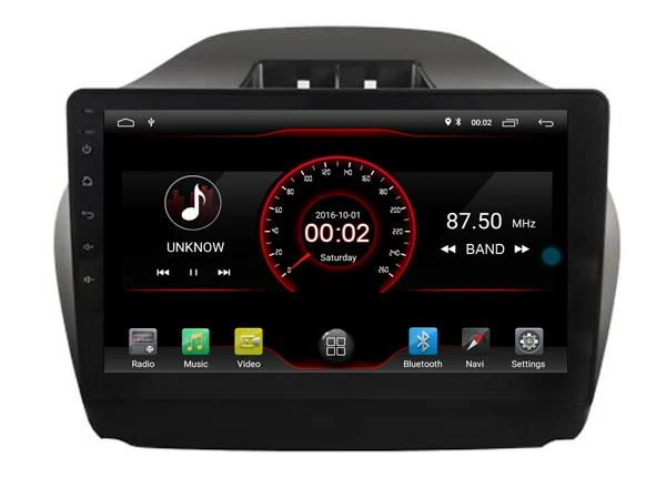 Автомобильный мультимедийный плеер IPS экран монитор GPS магнитофон Bluetooth Android 9 0