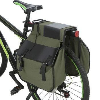 Bagażnik rowerowy torba rowerowa bagażnik rowerowy bagażnik tylny podwójna torba rowerowa płótno wytrzymałość duża pojemność torby rowerowe bagażnik tanie i dobre opinie CN (pochodzenie) Other Z pokrywką Bike Pannier