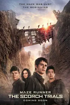 

THE MAZE RUNNER THE SCORCH TRIALS MOVIE Art print Silk poster Home Wall Decor