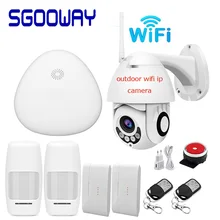 Sgooway охранная сигнализация 433 МГц Wifi охранная умная домашняя сигнализация Испанский Английский Русский