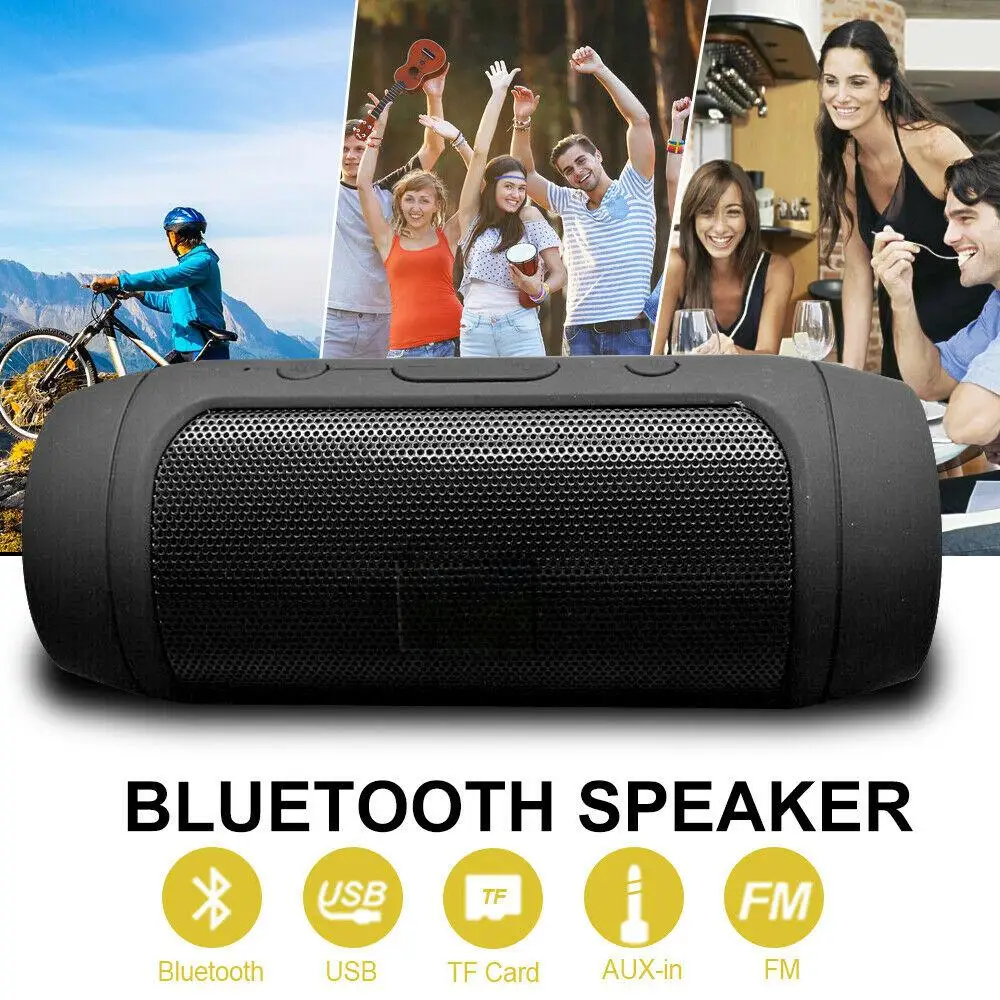 HobbyLane Mini Wireless Bluetooth 4.2 Speaker Wireless Portable Outdoor Speaker Stereo Bass Loudspeaker USB TF FM Radio d29