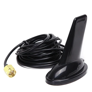 

Hot New Roof With Cable Magnetic Base Fin Mobile Car Radio High Aerial Easy Install Home Dual Band Antenna Accessories Auto