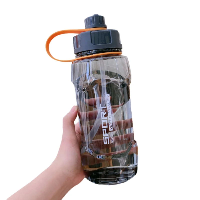 Outdoor Straw Fitness Sports Bottle Large Capacity Portable Climbing