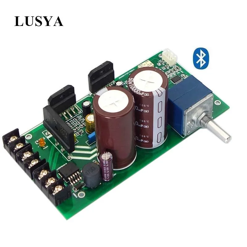 

Lusya Bluetooth 5.0 LM3886 HiFi Power Amplifier 68W x2 streo audio amplifier Qcc3008 Support APTX With decoding DAC T0846