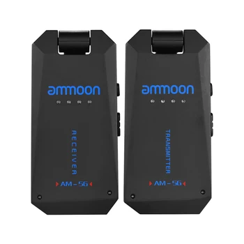 

ammoon AM-5G Wireless 5.8G Guitar System Rechargeable Audio Transmitter and Receiver ISM Band Guitar Amplifier Accessories