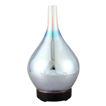 

100ml Glass Aromatherapy Humidifier Essential Oil Diffuser Ultrasonic Humidifier 3d Aromatic Night Light Aroma Essential Oil Wit