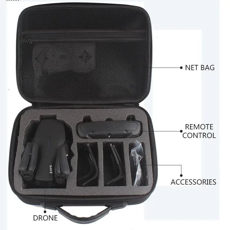 

LeadingStar E520 E520S RC Drone Quadcopter Spare Parts Waterproof Portable Handbag Storage Bag Carrying Case Box