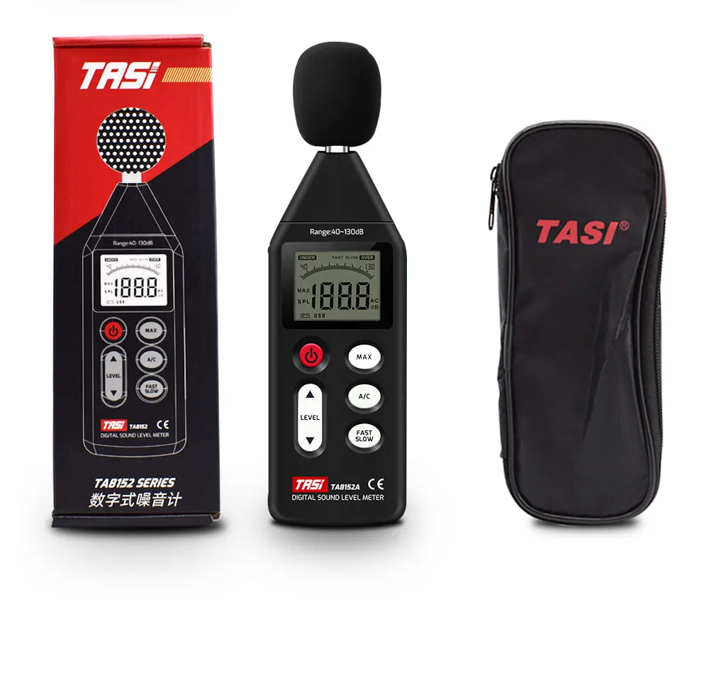 TASI 30~130dB Noise Measuring db Meter Mini Audio Sound Level Meter Decibel Monitor