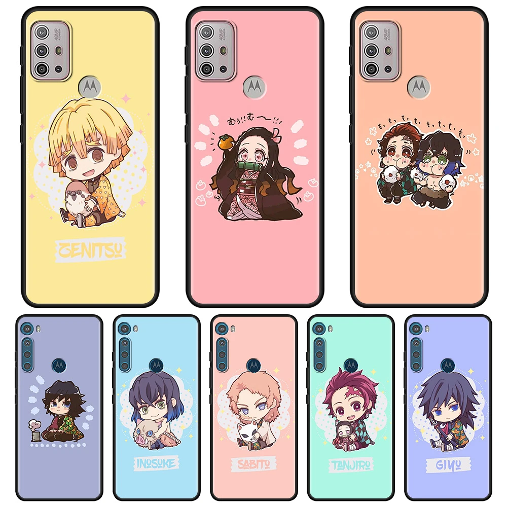 For Motorola One Fusion Case For Moto G10 G9 G8 Plus Play Power One G G30 G40 G50 G60 Edge Shell Demon Slayer Kawaii Anime Mobile Phone Cases Covers Aliexpress
