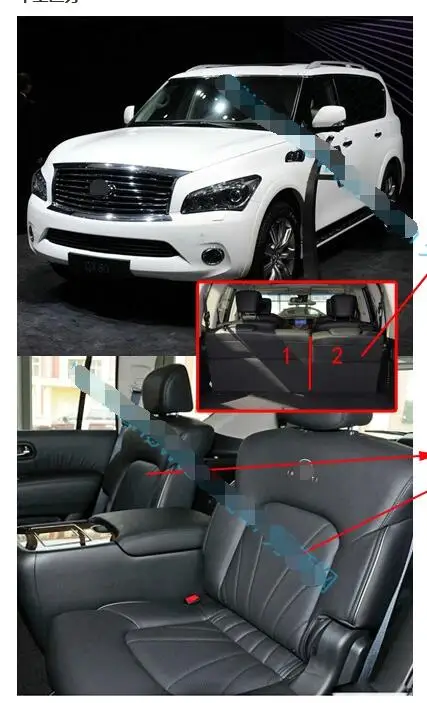 Автомобильные коврики аксессуары для infiniti qx80 2013- водонепроницаемые наклейки для автомобилей автомобильный коврик автомобильные коврики аксессуары tapis voiture tapete