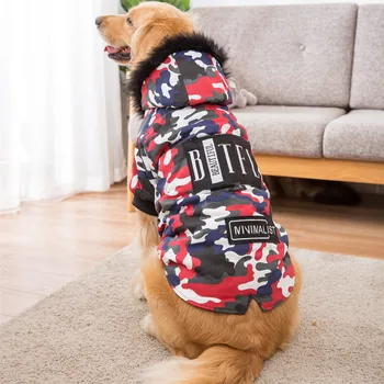 

Large Dog Clothes Winter Dog Jacket Big Dog Clothes Dog Coat Large Camouflage Warm For Large Dogs