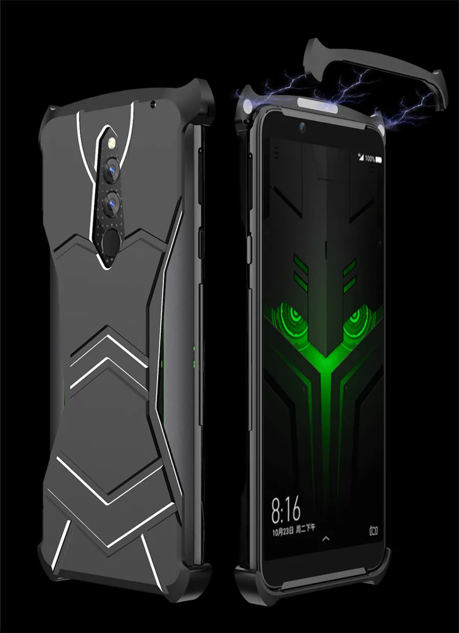 Алюминиевый металлический чехол для Xiaomi Mi Black Shark Helo BlackShark ударопрочный Магнитный чехол для задней панели для Xiaomi Mi 9 Тонкий чехол пантера