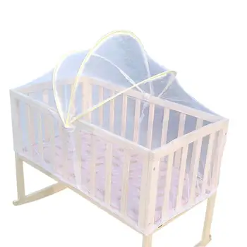 

Kidlove Baby Summer Cradle Mesh Mosquito Net Foldable Large Size 100*60CM Baby Arched Mosquitoes Net Portable Crib