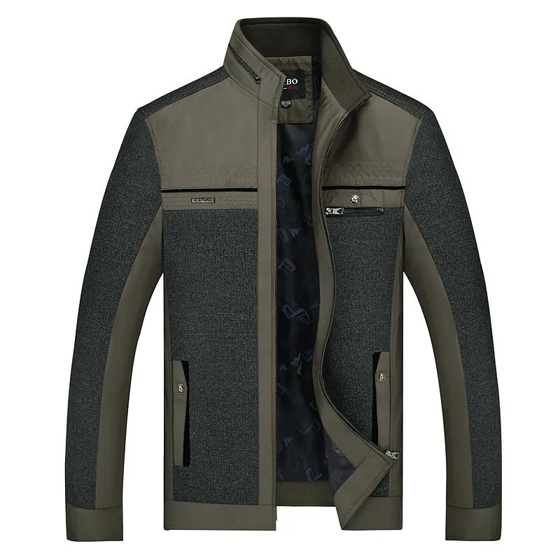 Куртка для людей среднего возраста мужская весна, осень и зима 40-50-летний Повседневный Халат Свободный крой среднего возраста и пожилых людей