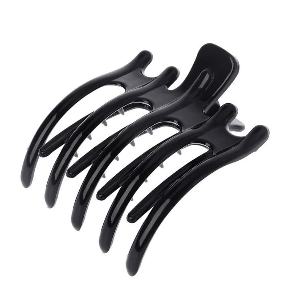 

Simple Non Slip Grip Large Claw Women Girls Crab Hair Claw Clip Black Plastic Hairpin Claws Hair Clips Clamp