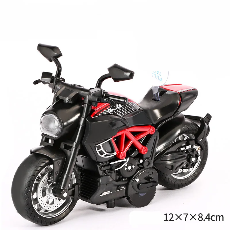 Модель мотоцикла Harley из 1:14 сплава, модель мотоцикла Harley, модель мотоцикла, Классический светильник, музыкальная игрушка