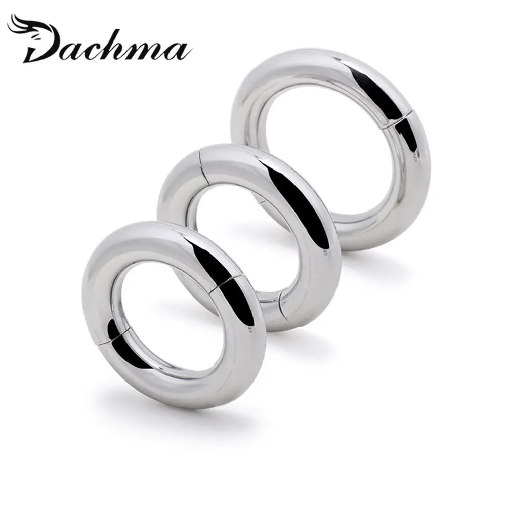 Penis Ring Stainless Steel Magnetic Ball Scrotum Stretcher Locking Cock Delay Ejaculation Dick For Men Sex | Красота и здоровье