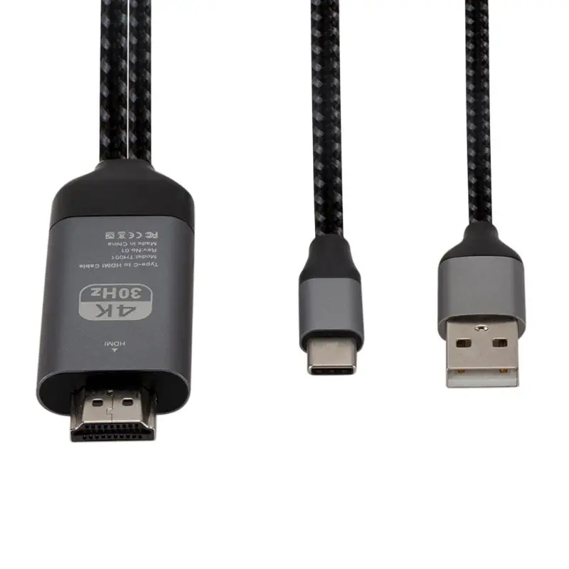 Кабель-адаптер type-C USB-C к HDMI HDTV 4K для мобильного телефона samsung Galaxy