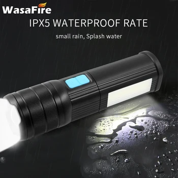 

1*XML L2+1*COB LED Work Lamp Portable Zoomable Magnetic Flashlight 3 Modes Working Lantern Car Repairing Torch