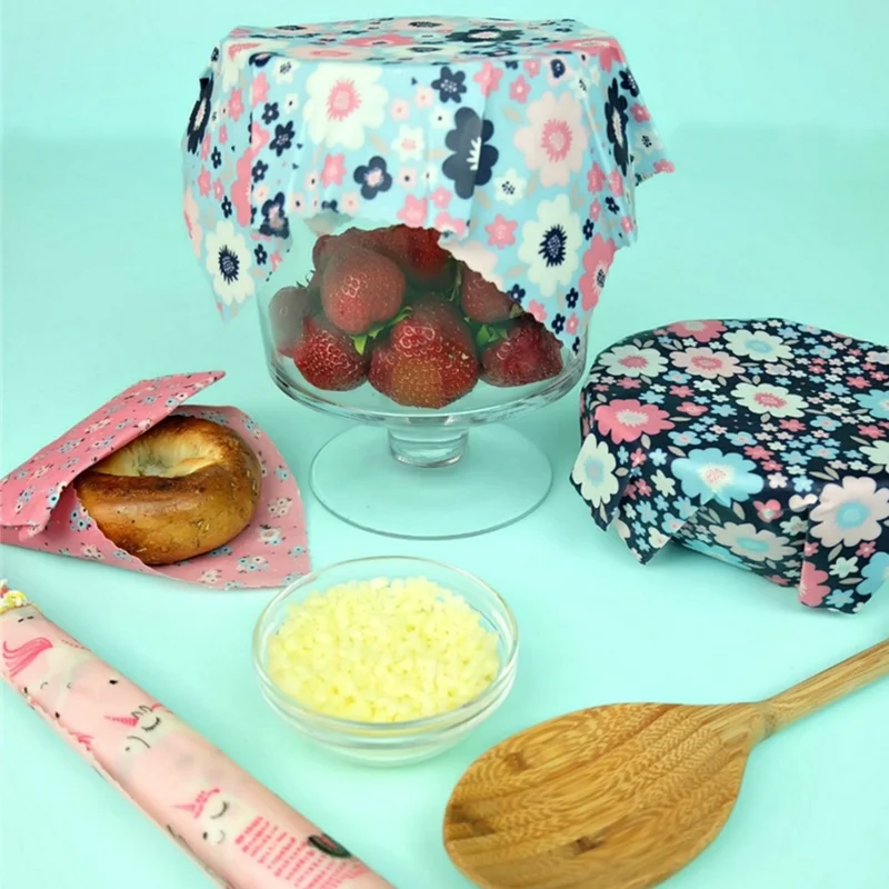 

Beeswax Wrap DIY Kit Reusable Food Wax Wrapper Starter Pack Organic Refresh Bees Wax Blend Ki Make Your Own Beeswax Wraps