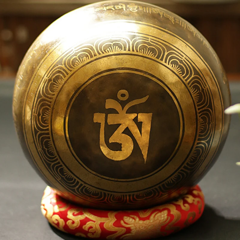 Из Непала, Тибета Поющая чаша Гималайская буддийская Йога Поющая чаша для медитаций фэншуй большой размер ручной работы