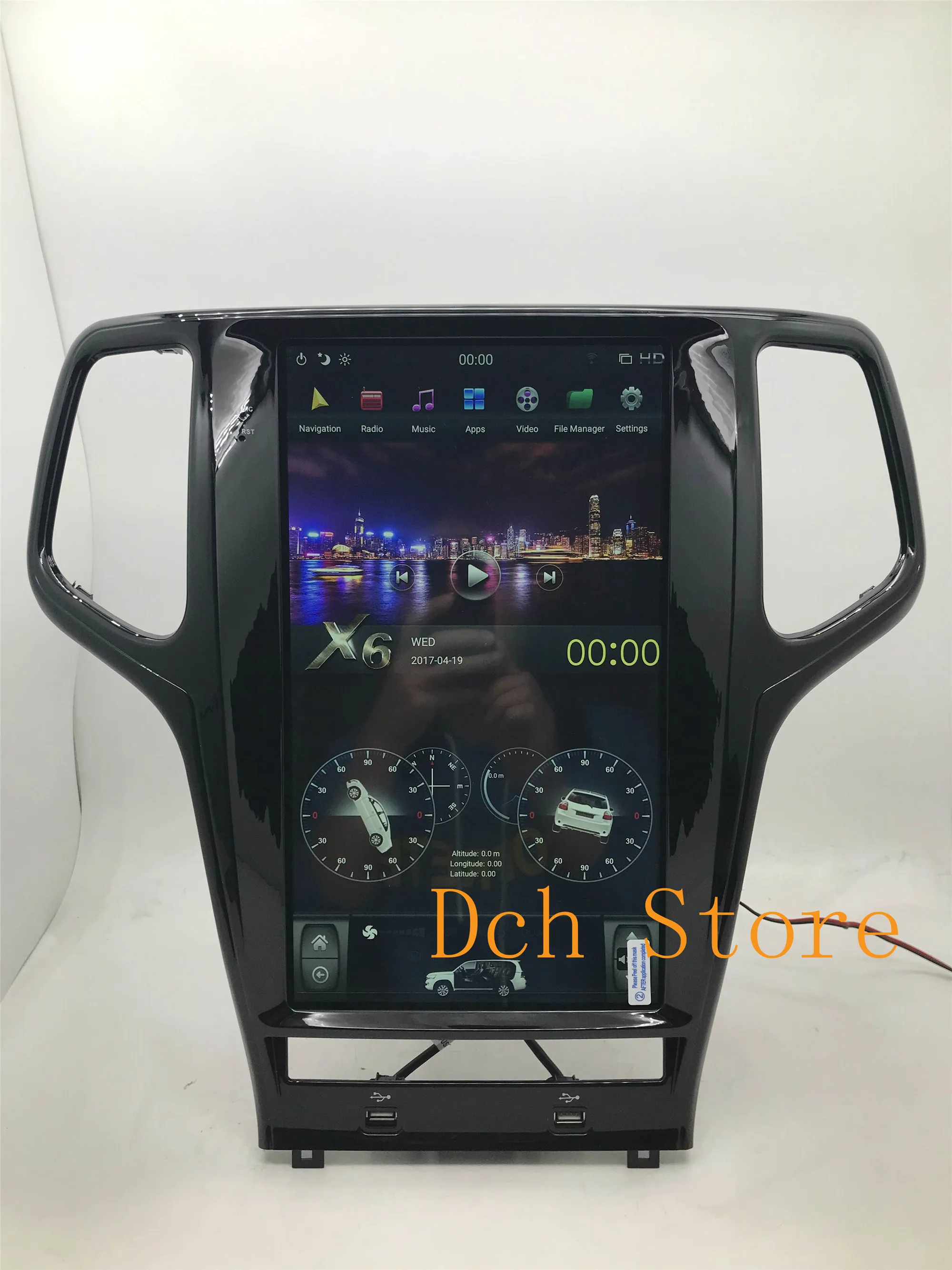 13,6 дюймов вертикальный экран Tesla стиль Android 8,1 автомобильный DVD gps плеер для Jeep Grand Cherokee 2011- px6 carplay радио navi