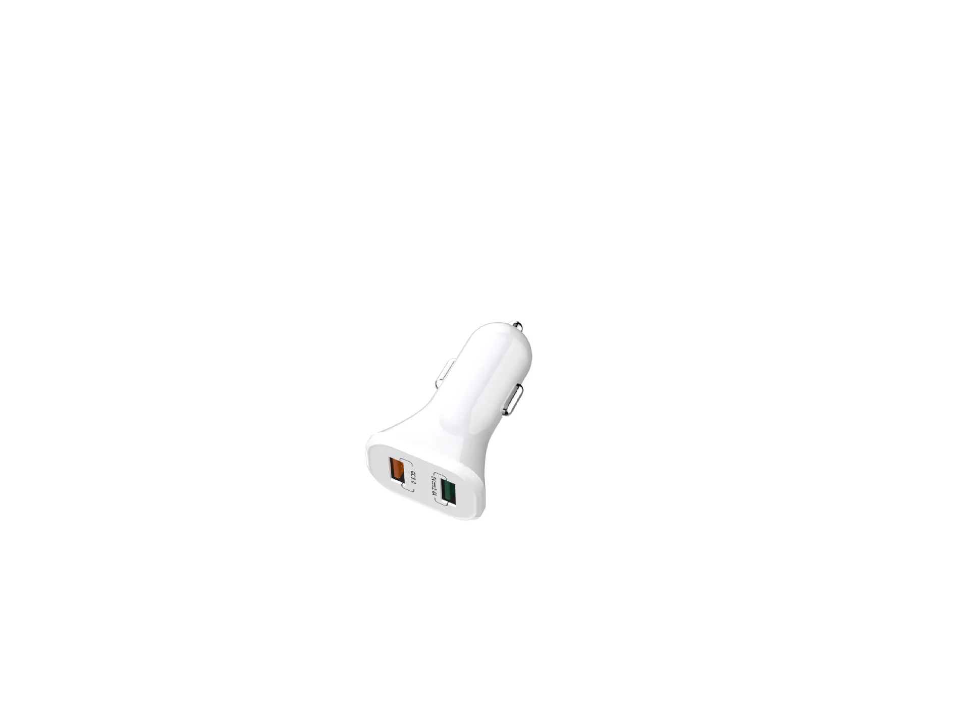 Автомобильное зарядное устройство с двумя портами USB, быстрая зарядка QC3.0, автомобильное зарядное устройство с большим током 3.0A, зарядное устройство для мобильного телефона