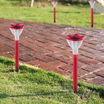 

Solar light Outdoors LED Flower Lawn Lamp Waterproof Garden Villa Aisle Corridor Christmas Decoration Fluorescent Lamp