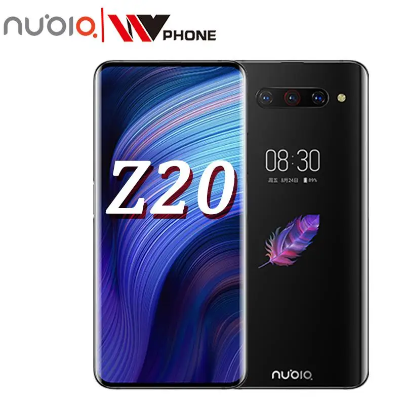 

Nubia Z20 Dual Screen Mobile Phone 6.42"+5.1" Snapdragon 855 plus Octa core 4000mAh Triple Rear 48MP
