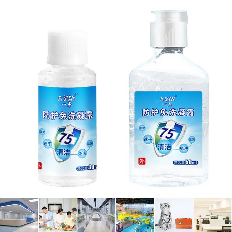 

30ml Outdoor Cleansing Fluid Travel Portable Mini Skincare Hand Sanitizer Disposable No Clean Waterless Scented Gel Leak Proof