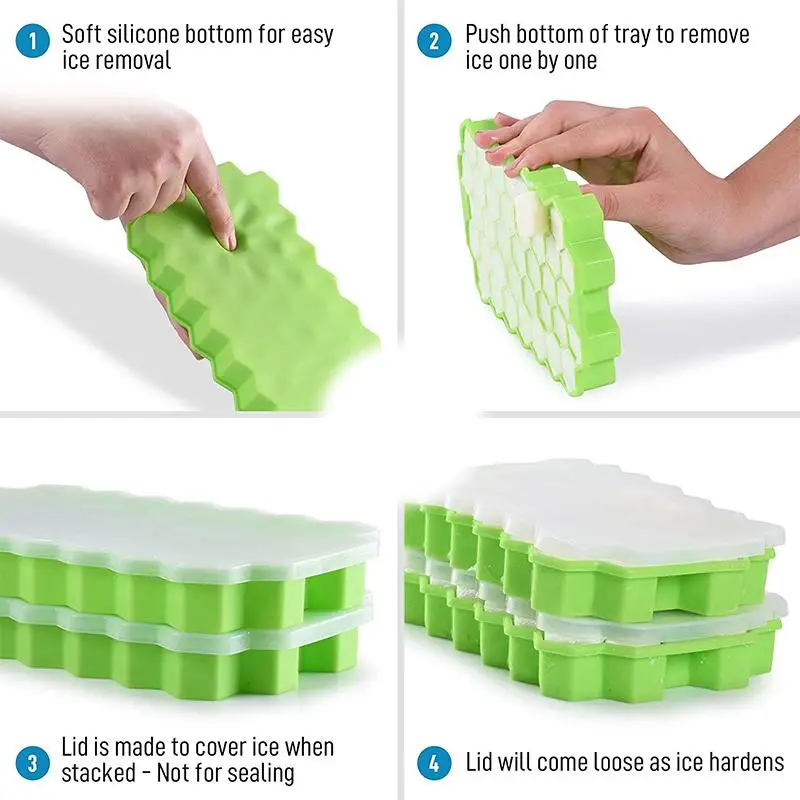 Flexible Silicone Ice Cube Tray