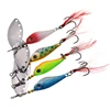 1pcs  Spinner Spoon Metal Fishing Lure 13g 16g Sequins Crankbait Spoon Artificial Baits Wobbler Rotating Bait with Treble Hooks ► Photo 2/6