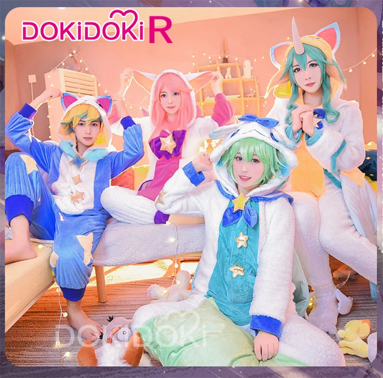 DokiDoki-R игра Лига Легенд Косплей эзреал Лулу сорака люкс Косплей Лига Легенд пижамы стражи