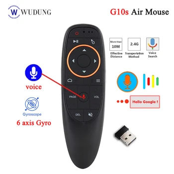 

G10 G10S Voice Remote Control 2.4G Wireless Air Mouse Gyroscope IR Learning for Android tv box H96 Max X96 mini X96 Max Plus PC