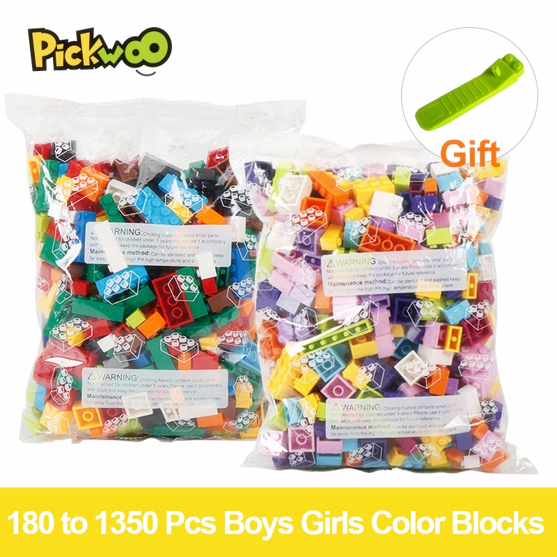 Kids Toys Figures Building-Blocks Bulk-Model Creative-Bricks City Girl Color Small-Size