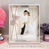 2022 new creative European style glass USB + LED luminous photo frame rural style 7 inch photo frame wall photo frame set ► Photo 3/6