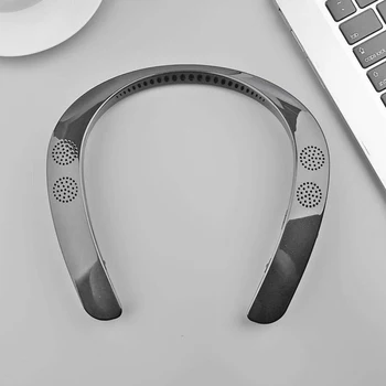 

Outdoor Home Surround Stereo Speakers Wearable Neckband Wireless Portable Bluetooth Speaker BT 5.0 Loudspeakers Handsfree Call