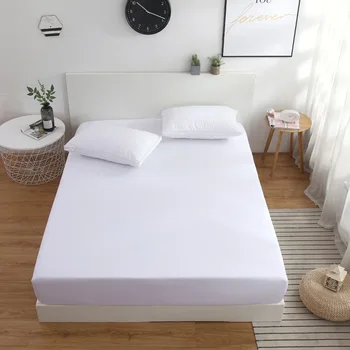 

White Mattress Cover Quilted Bed Spread King Summer Sheets All-inclusive Mattress Protector Double Bedspread Bedroom Bedding