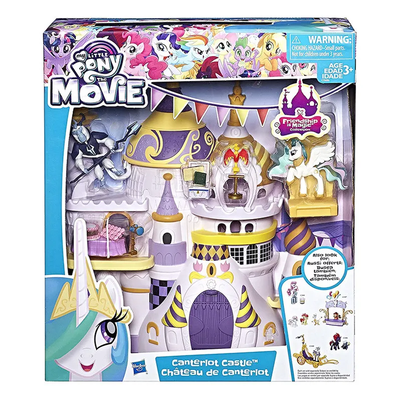 Оригинальная игра My Little Pony Canterlot замок игрушки магия друзья кристалл маленький