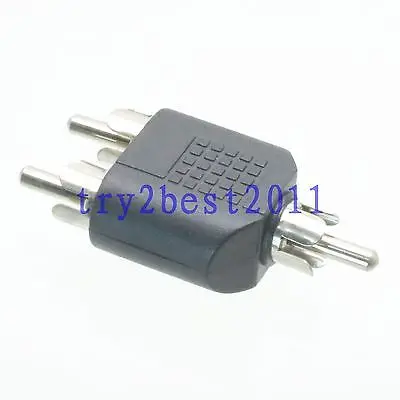 DHL/EMS 100 шт. В комплект поставки входит адаптер RCA TV штифт для 2x RCA TV штифт Y сплиттер коаксиальный-C1