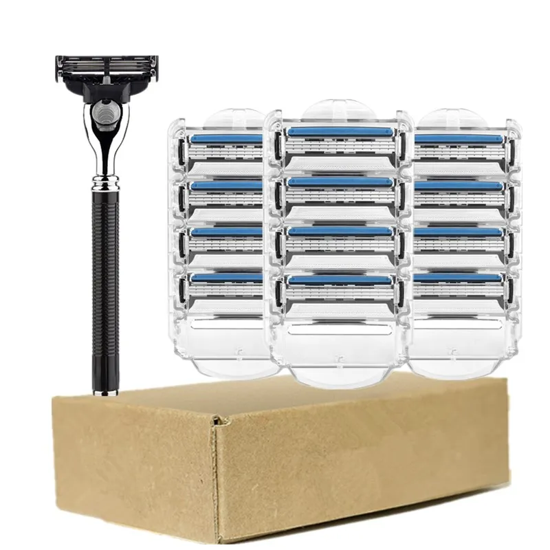 

Man Shaver Gillet te Mahc 3 Razor Blade for Men USA Blade 3 Layer Blade Machine for Shaving Blades Mach 3