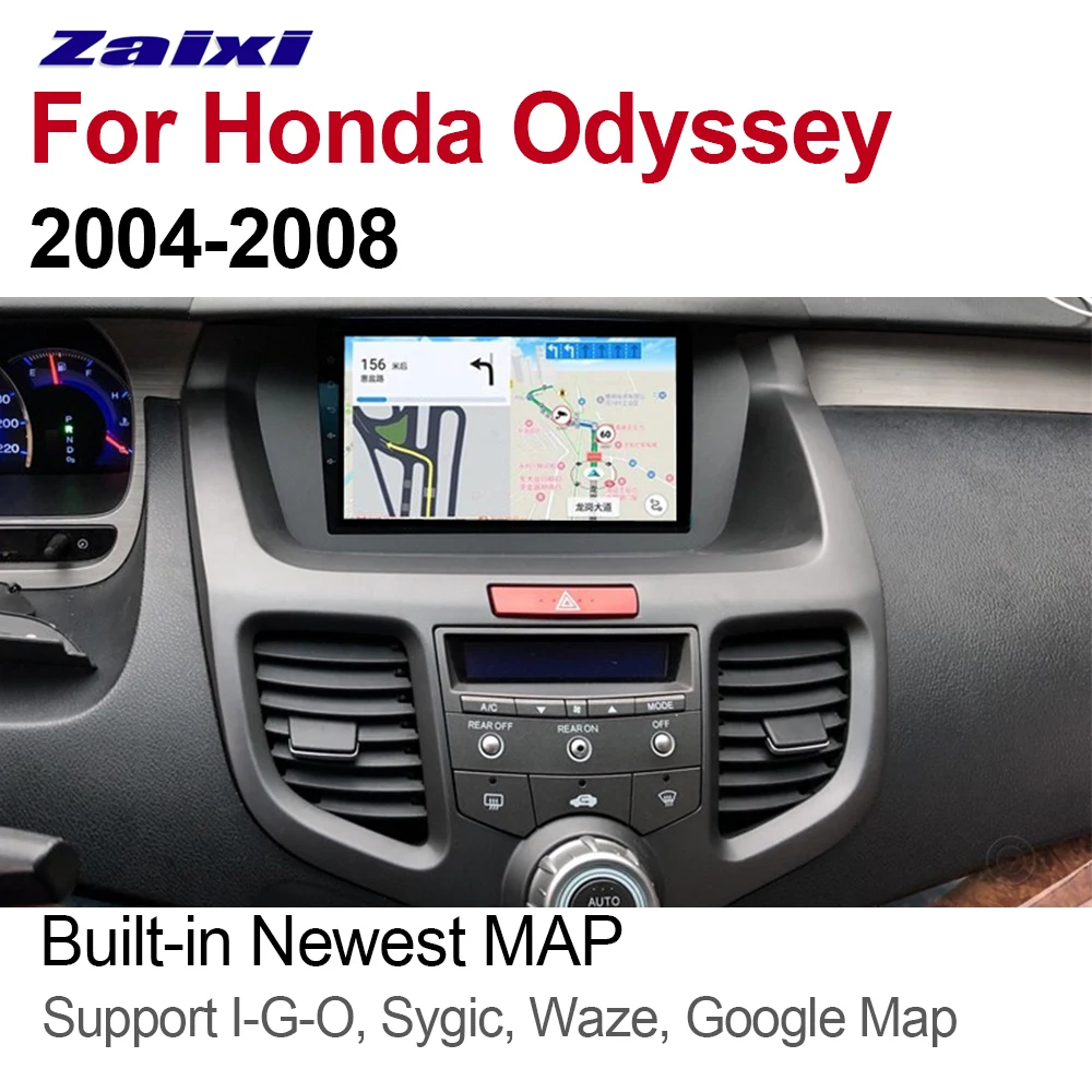 Автомагнитола ZaiXi 2 Din Android для Honda Odyssey 2004 ~ 2008 GPS навигация BT Wi Fi карта