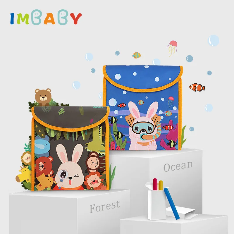 

Children's Drawing Board Graffiti Painting Writing Board Portable Blackboard Cloth Book Early Education Puzzle Children's Toys