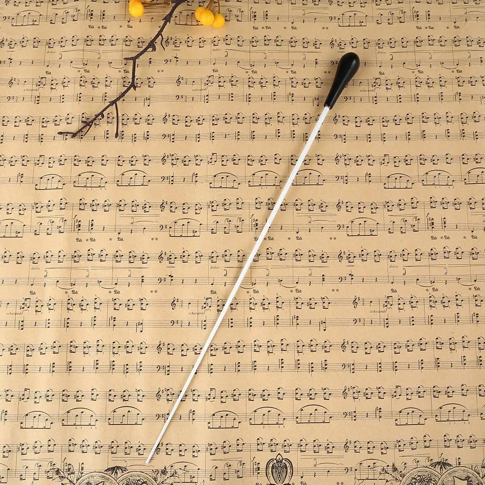 Bastón de resina de 38cm para música, banda para Conductor, ritmo de instrumento Musical profesional, Ligero, portátil, accesorios de música