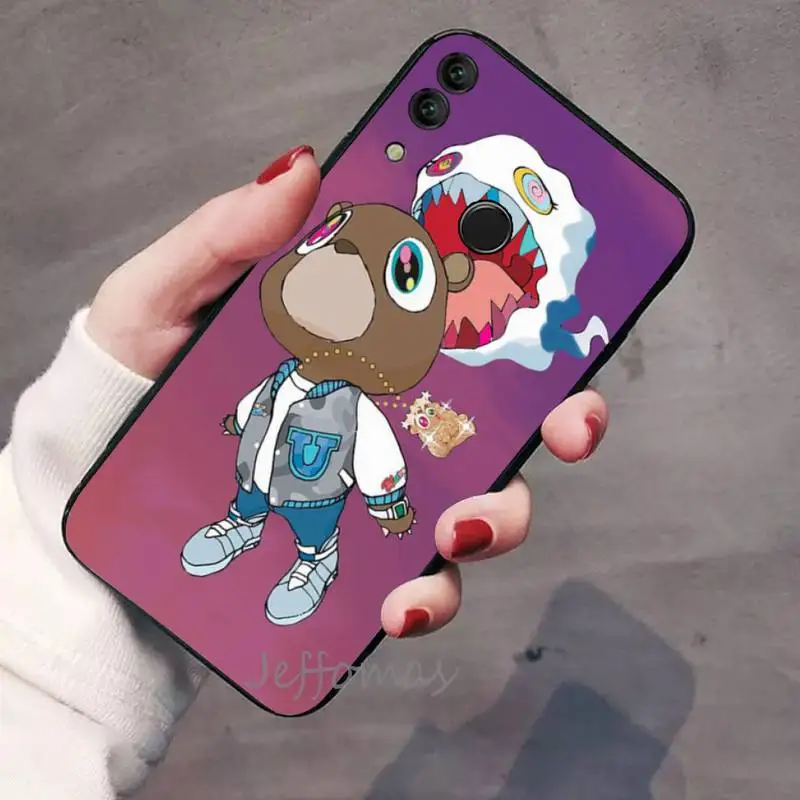 huawei silicone case Kanye Omari Tây Rap Bling Dễ Thương Ốp Lưng Điện thoại Huawei Enjoy 7 7S 8 8E 9 9E 10 Plus p8lite 2017 Honor 5A view9 chơi 3E huawei pu case